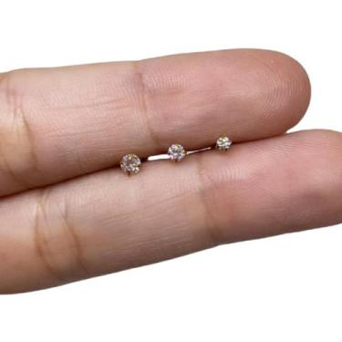 Imagem de Piercing Tragus Ponto De Luz com Zircônia todos os Tamanhos - RaraStee