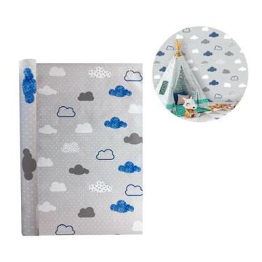 Imagem de Papel De Parede Adesivo Decorativo Infantil Bebê Nuvens - Inter.P