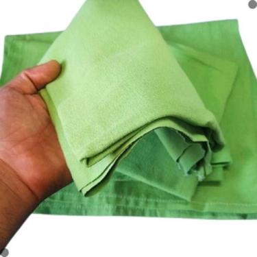 Imagem de Pano De Prato C/ Bainha Verde Cozinha Liso 70x50 10 Unidades - Preteli
