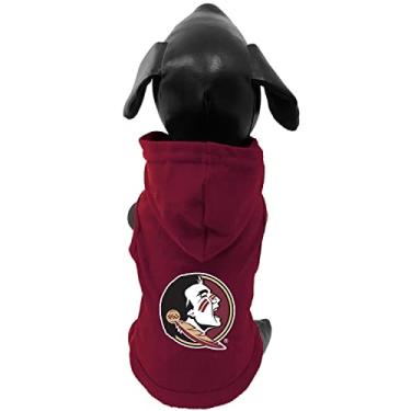 Imagem de Camiseta com capuz NCAA Florida State Seminoles Collegiate algodão Lycra (cor da equipe, pequena)