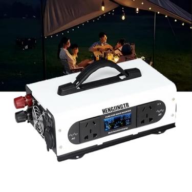 Imagem de Inversor de potência de 1550 watts, potência de pico de 3100 W, CC 12 V/24 V/48 V/60 V/72 V para 110 V/220 V, conversor CA, inversor de carro com 2 tomadas para RV, caminhão,48V to 220V