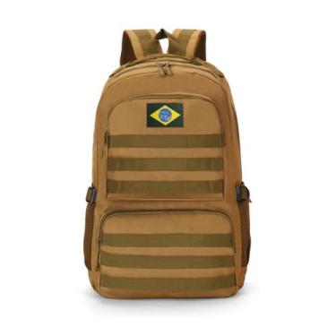 Imagem de Mochila Tática 50l Reforçada Impermeável - Unistar, Bege