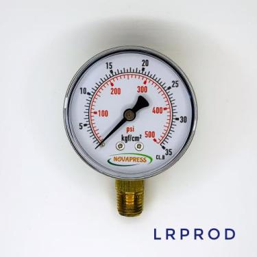 Imagem de Manômetro vertical - diam.63mm (2.1/2 ) com escala de 0-35 KGF/CM2 x 5