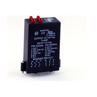 Imagem de SSR-4-OAC-05 Módulo Relé Estado Sólido 4 Saídas 12 ~ 140Vac 3A MCC DAQ