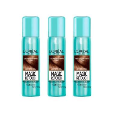 Imagem de Coloraçao Loreal Magic Retouch 75ml Spray Castanho Claro-3un