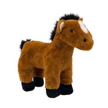 Imagem de Cavalo Marrom Em Pé 38 Pelúcia - Fofy