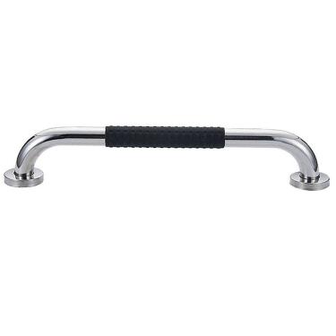 Imagem de Barra de Apoio Inox 60cm Suporte Antiderrapante Banheiro Box Idoso Criança Gestante Cadeirante Acessibilidade Corrimao Escada Resistente