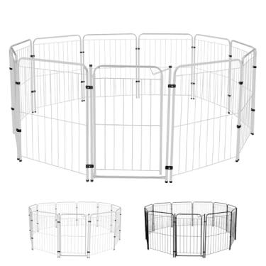 Imagem de Utility Pet & Lar, Cercado Cachorro Cães Pet Cercadinho 10 Módulos 82 cm Altura Cor:Branco