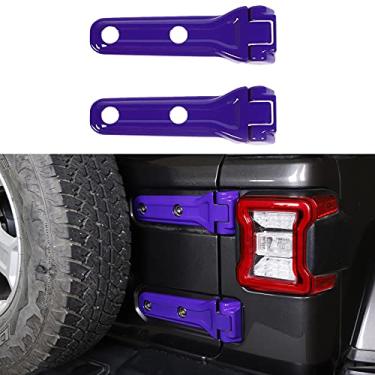 Imagem de Acabamento da tampa da dobradiça da porta traseira do carro para Jeep Wrangler JL & Unlimited 2018-2021 (roxo)