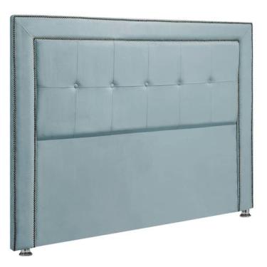 Imagem de Cabeceira Estofada para Cama Box Casal 140cm Ravena Veludo - SOFA STOR