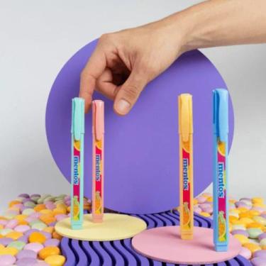 Imagem de Caneta Marca Texto Mentos Pastel Cheiro Compactor Kit Com 4 - compacto