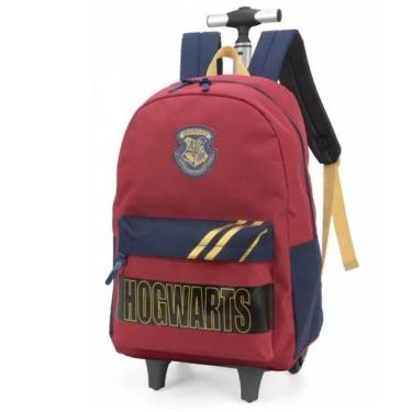 Imagem de Mochila De Rodinha Harry Potter Vinho Hogwarts