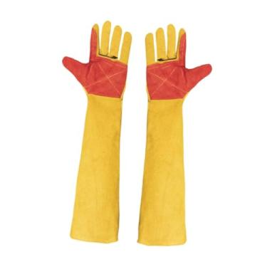 Imagem de WeiLaiKeQi 1 par de luvas de soldagem resistentes ao desgaste, multifuncional, anti-mordidas, protetoras, para treinamento de cães e gatos