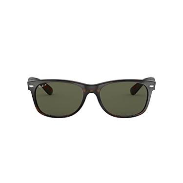 Imagem de Ray-Ban RB2132 New Wayfarer Óculos de sol polarizados, Tartaruga/verde polarizado