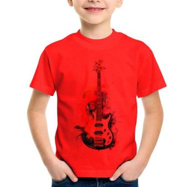 Imagem de Camiseta Infantil Contra Baixo Watercolor - Foca na Moda, Vermelho, 8