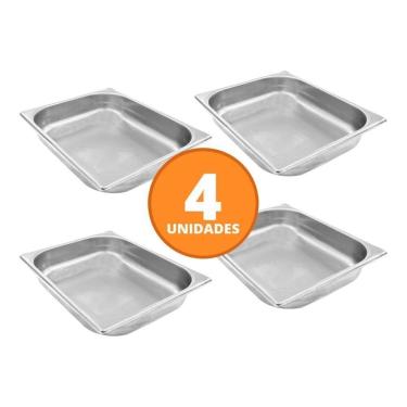 Imagem de Kit - 4 Cuba Inox Gn 1/2 Fria 325x265x60 - Venâncio