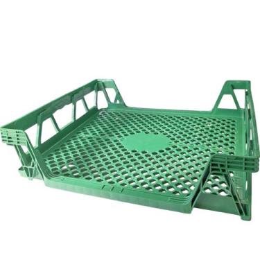 Imagem de Grade de pao 40l verde 57,6x16x67cm ms48 bandeja de pão - MERCOPLASA
