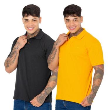 Imagem de Kit 2 Camisa Polo Ridens Estilo Único e Elegante, Compre Agora, GG, Pr