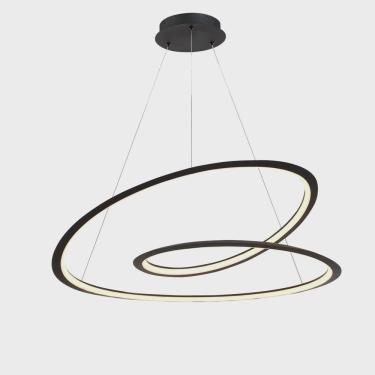 Imagem de Pendente 79cm 1X61W 3000K 1800Lm Led Infini Bella Iluminação Preto