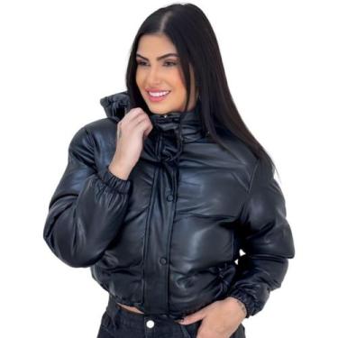 Imagem de Jaqueta Puffer Feminino Elegante Forrada - Mitchelgutto, Preto, P