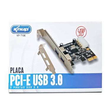 Imagem de Placa PCI-E com 2 Portas USB 3.0 Plug and Play
