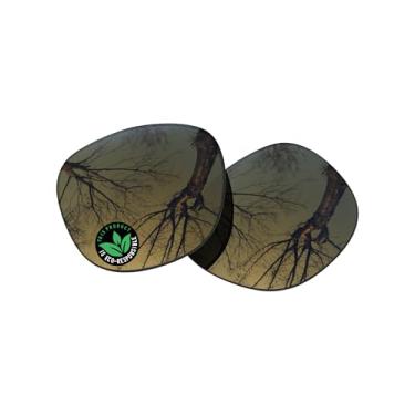 Imagem de Raydi Lentes de reposição de policarbonato para óculos de sol Ray-Ban Meta Wayfarer RW4008 53 mm - Bronze Dourado espelhado - Polarizado