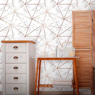 Imagem de Papel de Parede Zara Autocolante Mármore Rose Mariana 250 - Inove Papé