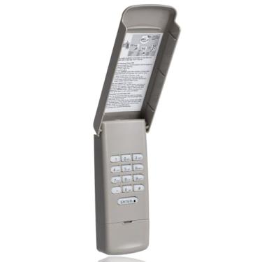 Imagem de Teclado 878max 877max para porta de garagem, compatível com liftmaster/Chamberlain/Craftsman abridores de porta de garagem com botão de aprendizado vermelho, amarelo, roxo, verde, teclado sem chave