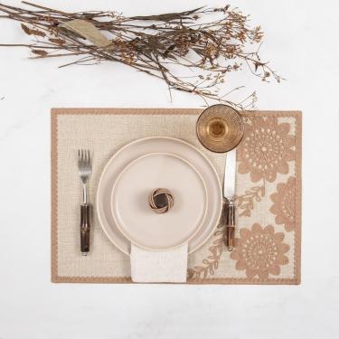 Imagem de Jogo Americano Copa E Cia Avulso Brazil Nature Mandala Bordada Nude