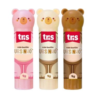 Imagem de Kit Cola Bastão Ursinho Tris - 9g C- 3 Unidades
