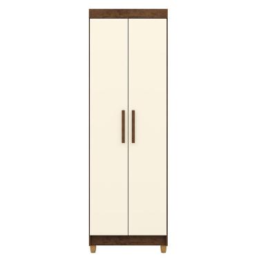 Imagem de Armário Multiuso 2 Portas 5 Prateleiras Lina Imbuia Champanhe