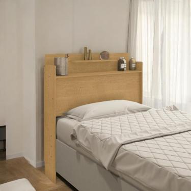 Imagem de Cabeceira Com 02 Prateleiras Solteiro Thayná Naturalle