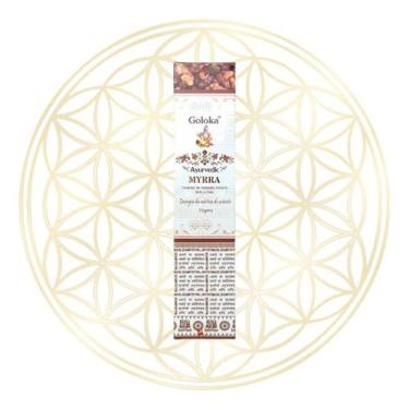 Imagem de Incenso Goloka Indiano Vareta Linha Ayurvedic - AROMAS, Mirra
