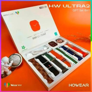 Imagem de Smartwatch Hw Ultra 2 Preto Lançamento Com Chat Gpt 7 Pulseiras Origin