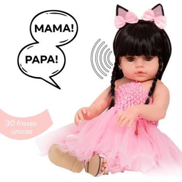 Imagem de Bebe Reborn Menina Coelhinha Bailarina 30 Frases Envio 24hrs - Cegonha