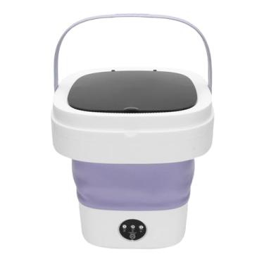 Imagem de Asixxsix Máquina de Lavar Portátil, Mini Arruela Dobrável de 12L Com 3 Modos de Limpeza, Mini Máquina de Roupa Compacta para Roupas Pequenas, Viagens, Apartamento, Casa, Hotel (Roxo)