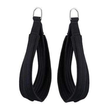 Imagem de KiBcsLic 2x Alças de Argola D de Laço Duplo para Ginástica Doméstica e Pilates Melhoram a Flexibilidade e o Treino Acolchoado Confortável