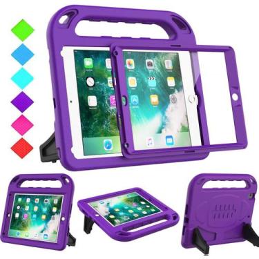 Imagem de Capa iPad BMOUO Kids para iPad de 6ª e 5ª geração, 9,7 polegadas, roxa