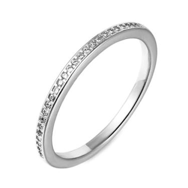 Imagem de FLORA ANEL FOLHEADO A OURO 18K APARADOR DE ALIANÇA (Prata, 19)