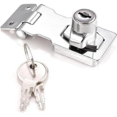 Imagem de Fechadura para Gavetas e Armários 6,5 cm. 2 chaves 6 parafusos - Idea