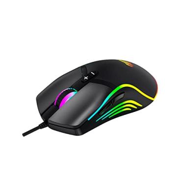 Imagem de Mouse Gamer Havit MS1026 RGB, 7 Botões, 1000-1600-3200-6400 DPI, USB, Totalmente compatível com Windows 10/ Win 8/ Win 7/ Vista/Mac/Linux