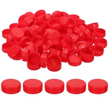 Imagem de PATIKIL Tampa de garrafa de plástico interna de 38 mm/1,5 polegadas, 200 peças de substituição de tampa de garrafa de parafuso, tampas de jarro de armazenamento para artesanato faça você mesmo suco