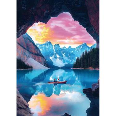Imagem de Quebra-cabeça MINIWAN Mountain Lake Landscape 1000 peças