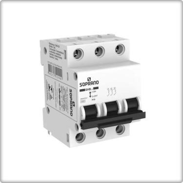 Imagem de Disjuntor shb-gii din 3p tripolar 50a soprano