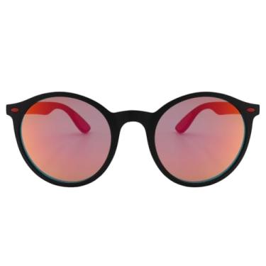 Imagem de Óculos de Sol Redondo Steampunk Premium Funk Retrô Clássico Oldstyle UV400 Unisex Feminino Masculino - Modelo Bali - Cacife Brand (Vermelho Espelhado)