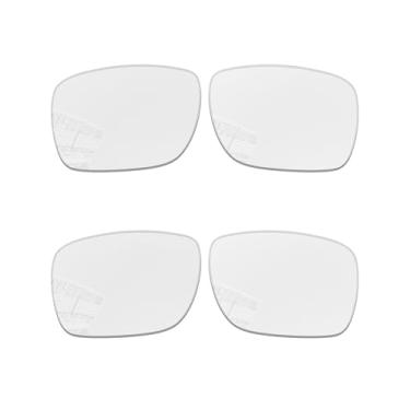 Imagem de Acefrog 2 pares de lentes de substituição para óculos inteligentes Ray-Ban Meta Wayfarer RW4006 50 mm, ajuste perfeito, à prova de estilhaçamento, antiarranhões, HD transparente não polarizado