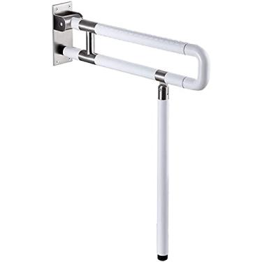 Imagem de AKALNNB Toalheiro com alça de banheiro, barra de apoio para vaso sanitário, corrimão de aço inoxidável, suporte de segurança para banheiro, chuveiro, assento antiderrapante, protetor de mão