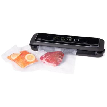 Imagem de Seladora a Vácuo Elétrica com Configurações Para Alimentos Úmidos ou Secos e Cortador de Sacos Embutido, 110V 110W, Presto 05621 FreshDaddy