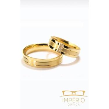 Imagem de Par de alianças ouro 18k - Ouro 18k 