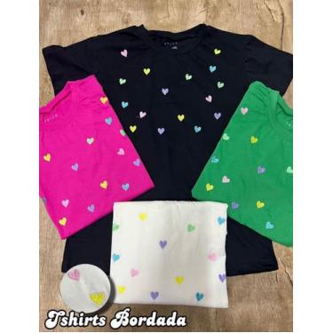 Imagem de Camiseta  coração bordado - Dona Isabel closet 